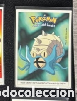 Coleccionismo Cromos antiguos: OMASTAR CROMO STICKER DUNKIN BOOMER POKEMON 1999