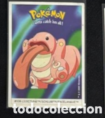 Coleccionismo Cromos antiguos: LICKITUNG CROMO STICKER DUNKIN BOOMER POKEMON 1999