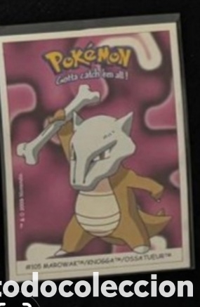 Coleccionismo Cromos antiguos: MAROWAK CROMO STICKER DUNKIN BOOMER POKEMON 1999