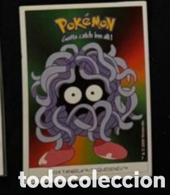 Coleccionismo Cromos antiguos: TANGELA CROMO STICKER DUNKIN BOOMER POKEMON 1999
