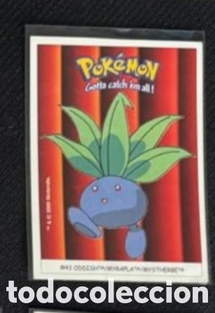Coleccionismo Cromos antiguos: ODDISH CROMO STICKER DUNKIN BOOMER POKEMON 1999