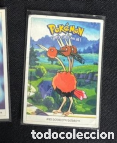 Coleccionismo Cromos antiguos: DODRIO CROMO STICKER DUNKIN BOOMER POKEMON 1999