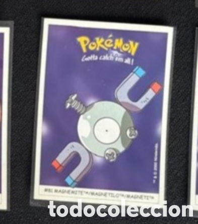 Coleccionismo Cromos antiguos: MAGNEMITE CROMO STICKER DUNKIN BOOMER POKEMON 1999