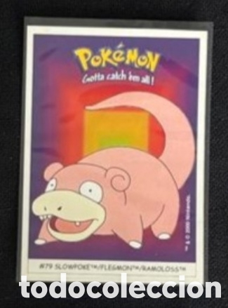 Coleccionismo Cromos antiguos: SLOWPOKE CROMO STICKER DUNKIN BOOMER POKEMON 1999