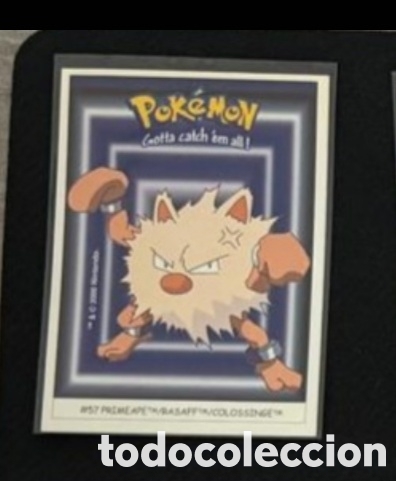 Coleccionismo Cromos antiguos: PRIMEAPE CROMO STICKER DUNKIN BOOMER POKEMON 1999