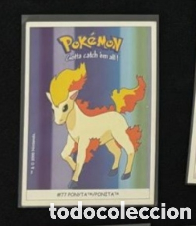 Coleccionismo Cromos antiguos: PONYTA CROMO STICKER DUNKIN BOOMER POKEMON 1999