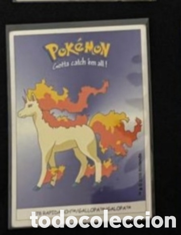 Coleccionismo Cromos antiguos: RAPIDASH CROMO STICKER DUNKIN BOOMER POKEMON 1999