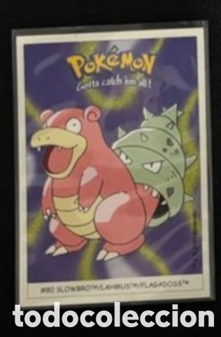 Coleccionismo Cromos antiguos: SLOWBRO CROMO STICKER DUNKIN BOOMER POKEMON 1999