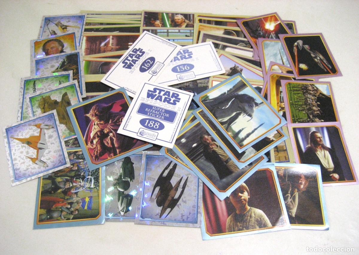 Coleccionismo Cromos antiguos: LOTE DE 97 STAR WARS: EPISODE I. MERLIN, 1999.