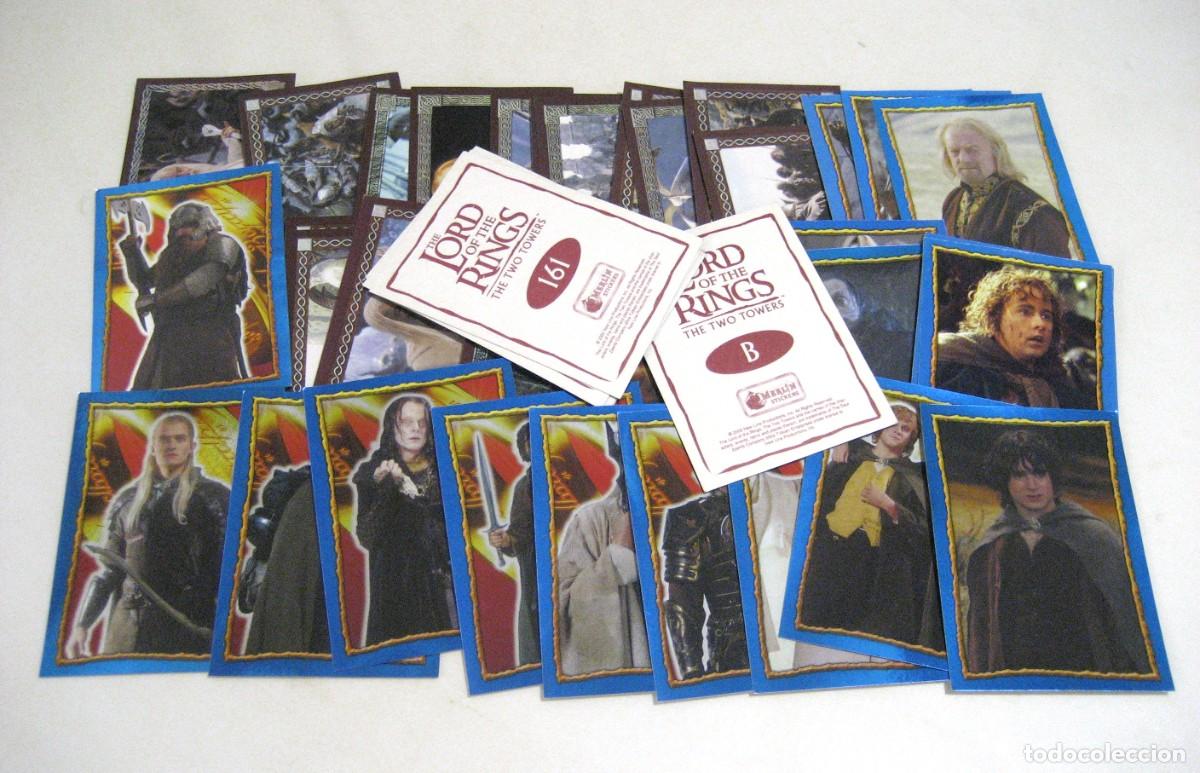 Coleccionismo Cromos antiguos: LOTE DE 40 CROMOS EL SE&Ntilde;OR DE LOS ANILLOS. MERL&Iacute;N, 2002.