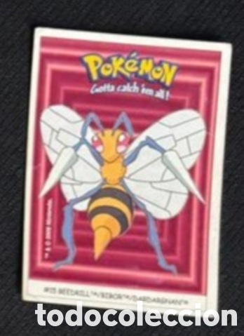 Coleccionismo Cromos antiguos: BEEDRILL CROMO STICKER DUNKIN BOOMER POKEMON 1999