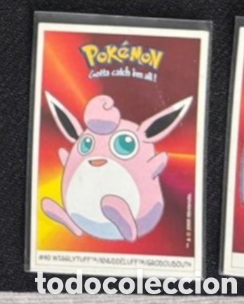 Coleccionismo Cromos antiguos: WIGGLYTUFF CROMO STICKER DUNKIN BOOMER POKEMON 1999