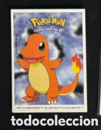 Coleccionismo Cromos antiguos: CHARMANDER CROMO STICKER DUNKIN BOOMER POKEMON 1999