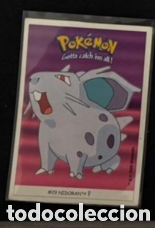 Coleccionismo Cromos antiguos: NIDORAN CROMO STICKER DUNKIN BOOMER POKEMON 1999
