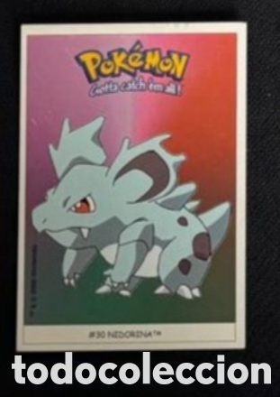 Coleccionismo Cromos antiguos: NIDORINA CROMO STICKER DUNKIN BOOMER POKEMON 1999