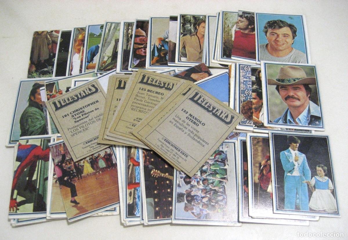 Coleccionismo Cromos antiguos: LOTE DE 80 CROMOS TELE STARS TELESTARS. ESTE, 1978.
