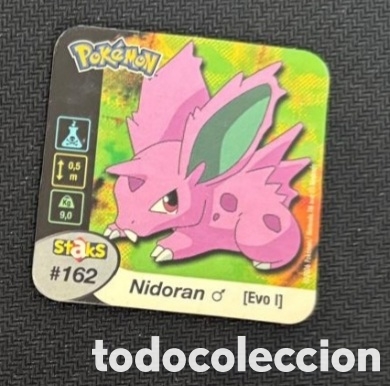 Coleccionismo Cromos antiguos: NIDORAN 162 STAKS POKEMON