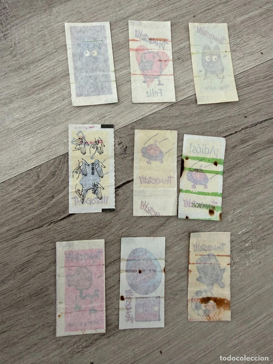 Collectionnisme Cartes &agrave; collectionner anciennes: 9 pegatinas tattoos del chicle de Tamagotghi de Vidal