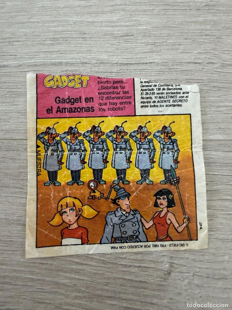 Coleccionismo Cromos antiguos: Cromo grande Chicle Los casos del Inspector Gadget