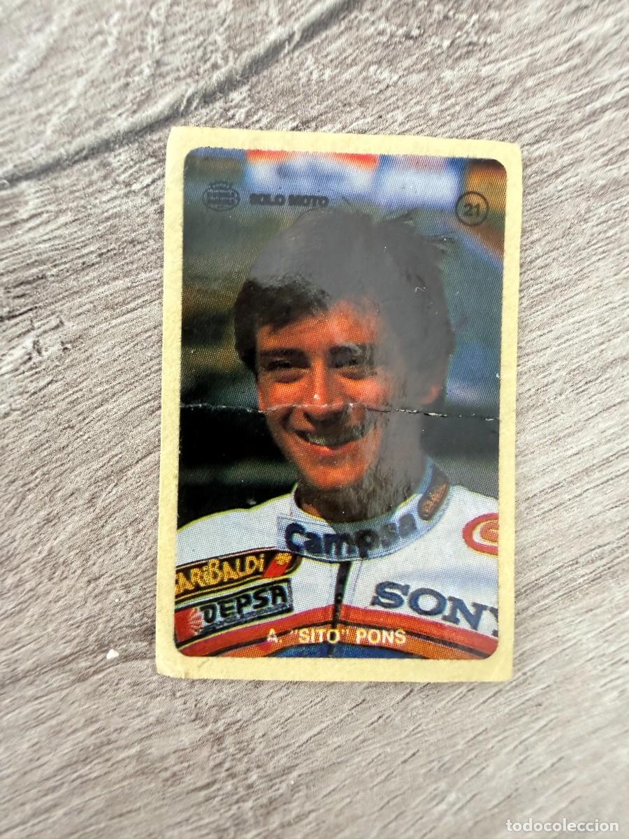 Coleccionismo Cromos antiguos: Cromo chicle Solo Moto - Fleer - Sito Pons 21
