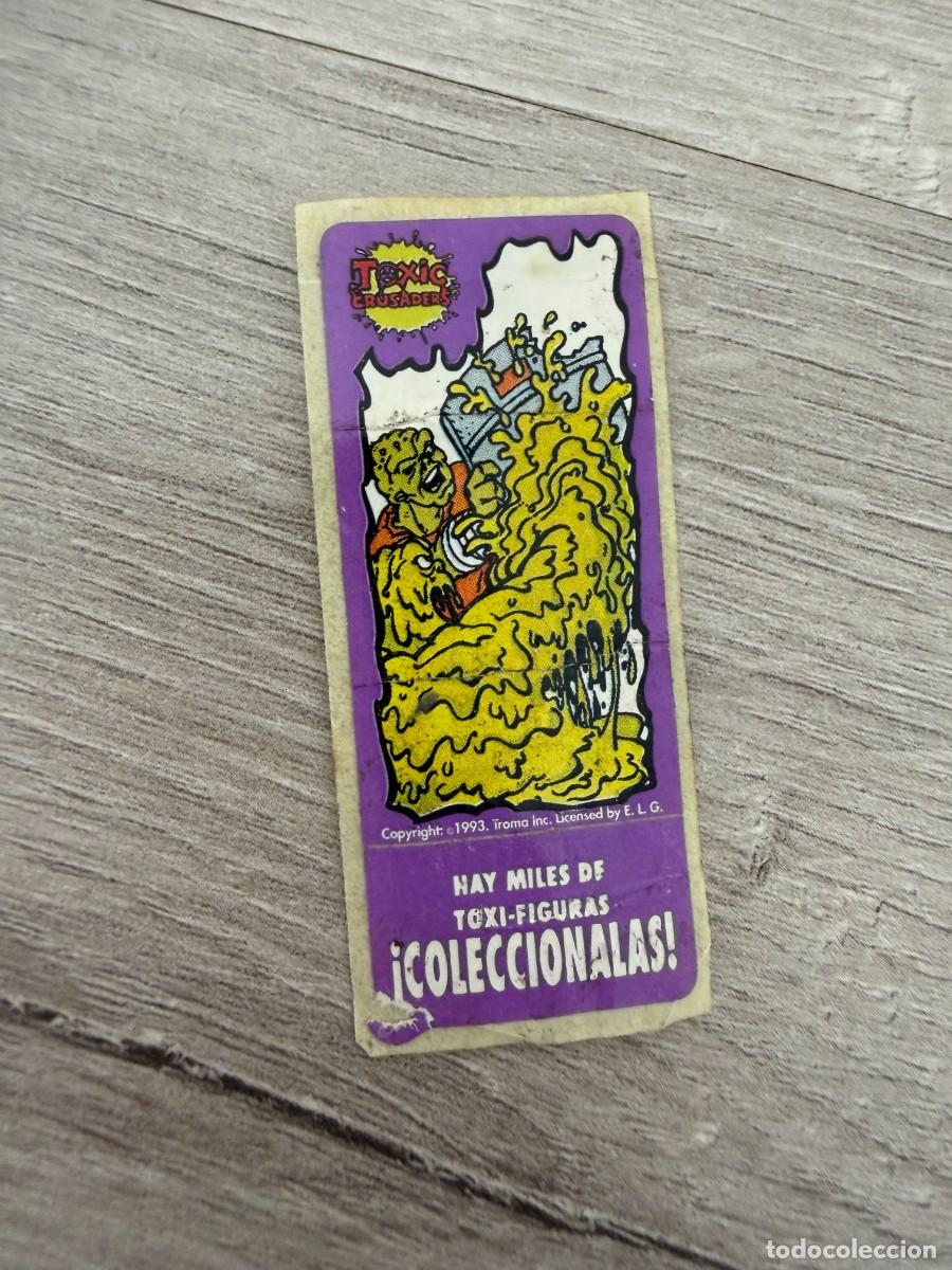 Coleccionismo Cromos antiguos: Pegatina cromo chicle Toxic Crusaders
