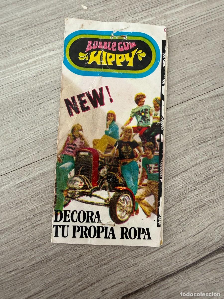 Coleccionismo Cromos antiguos: Cromo envoltorio chicle Hippy Decora tu ropa