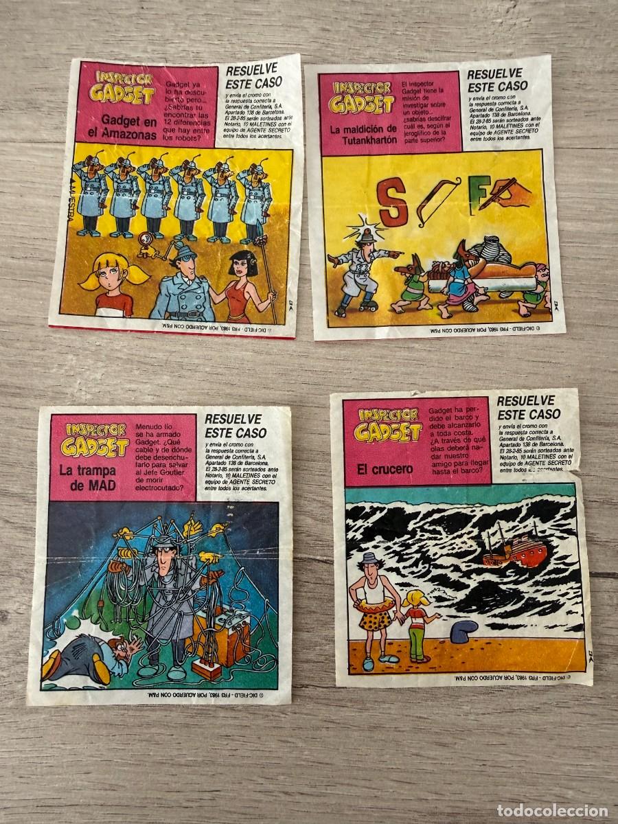 Coleccionismo Cromos antiguos: 4 cromos Inspector Gadget Resuelve el Caso