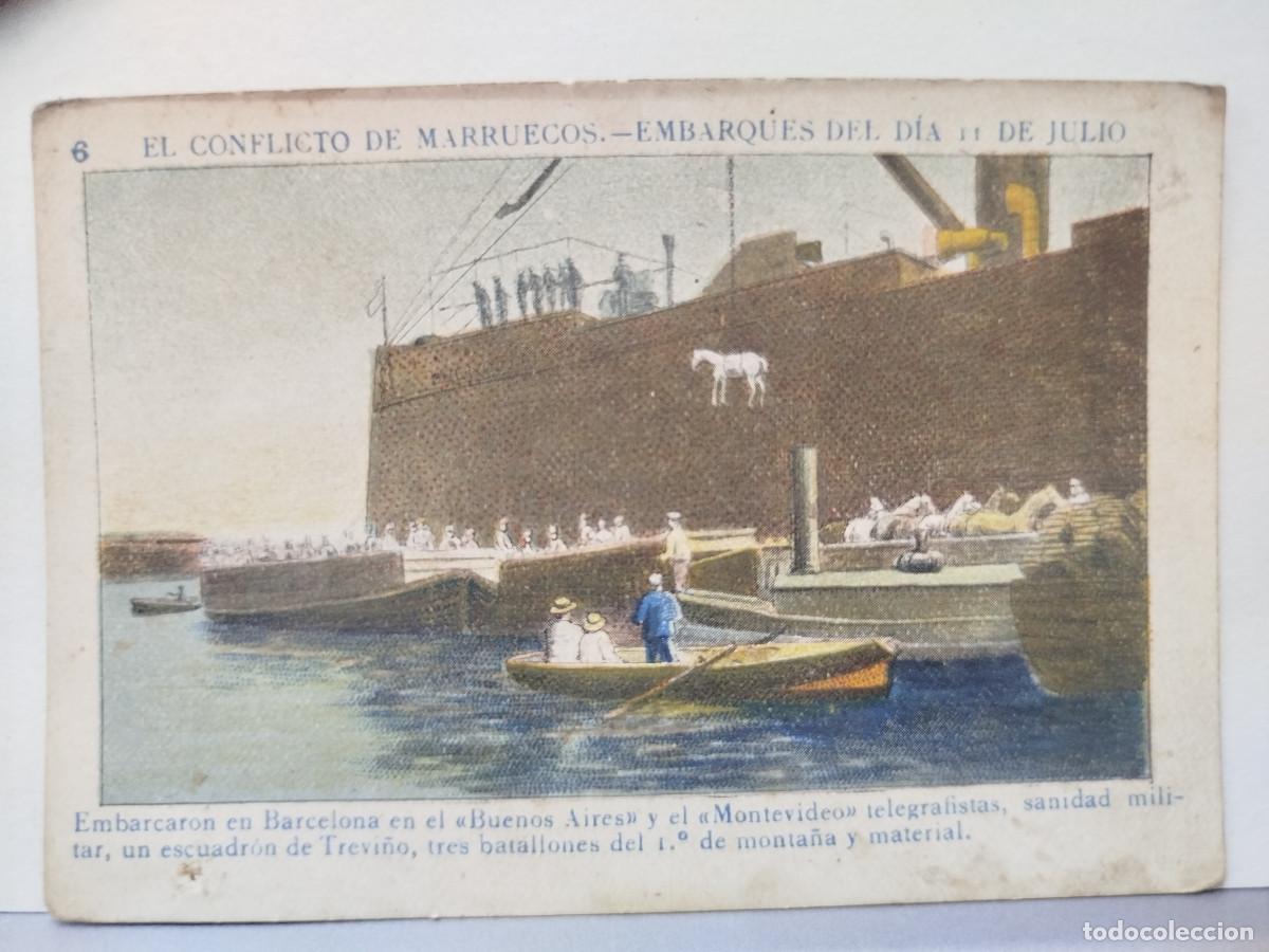 Coleccionismo Cromos antiguos: Cromo Chocolates A. Sol&eacute; Alsina, Conflicto de Marruecos, n&uacute;m. 6