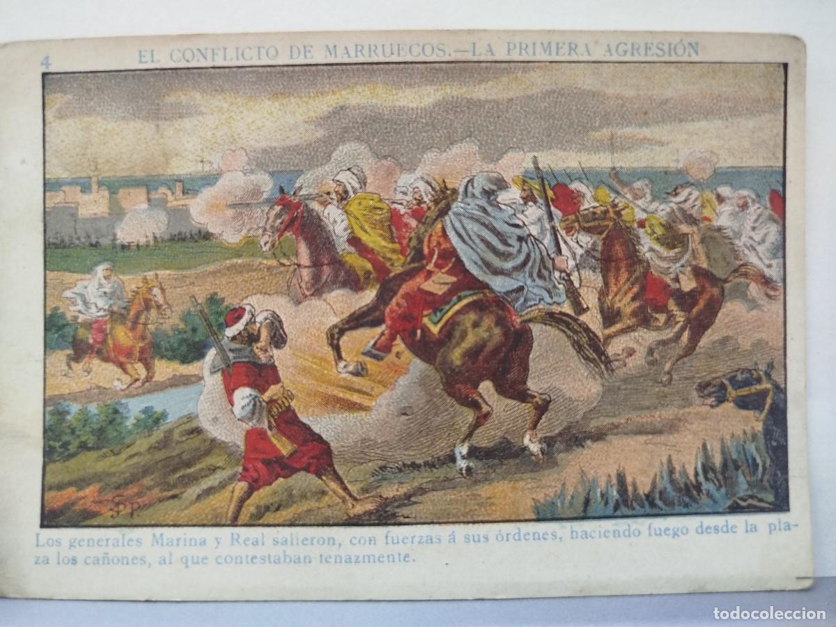 Coleccionismo Cromos antiguos: Cromo Chocolates A. Sol&eacute; Alsina, Conflicto de Marruecos, n&uacute;m. 4