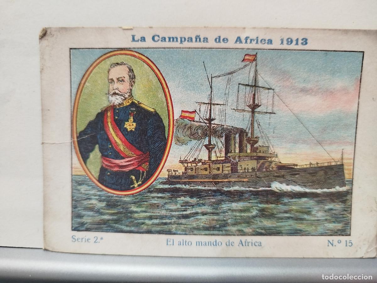 Coleccionismo Cromos antiguos: Cromo Chocolates Jaime Boix, La Campa&ntilde;a de &Aacute;frica, 1913, serie 2, n&uacute;m. 15