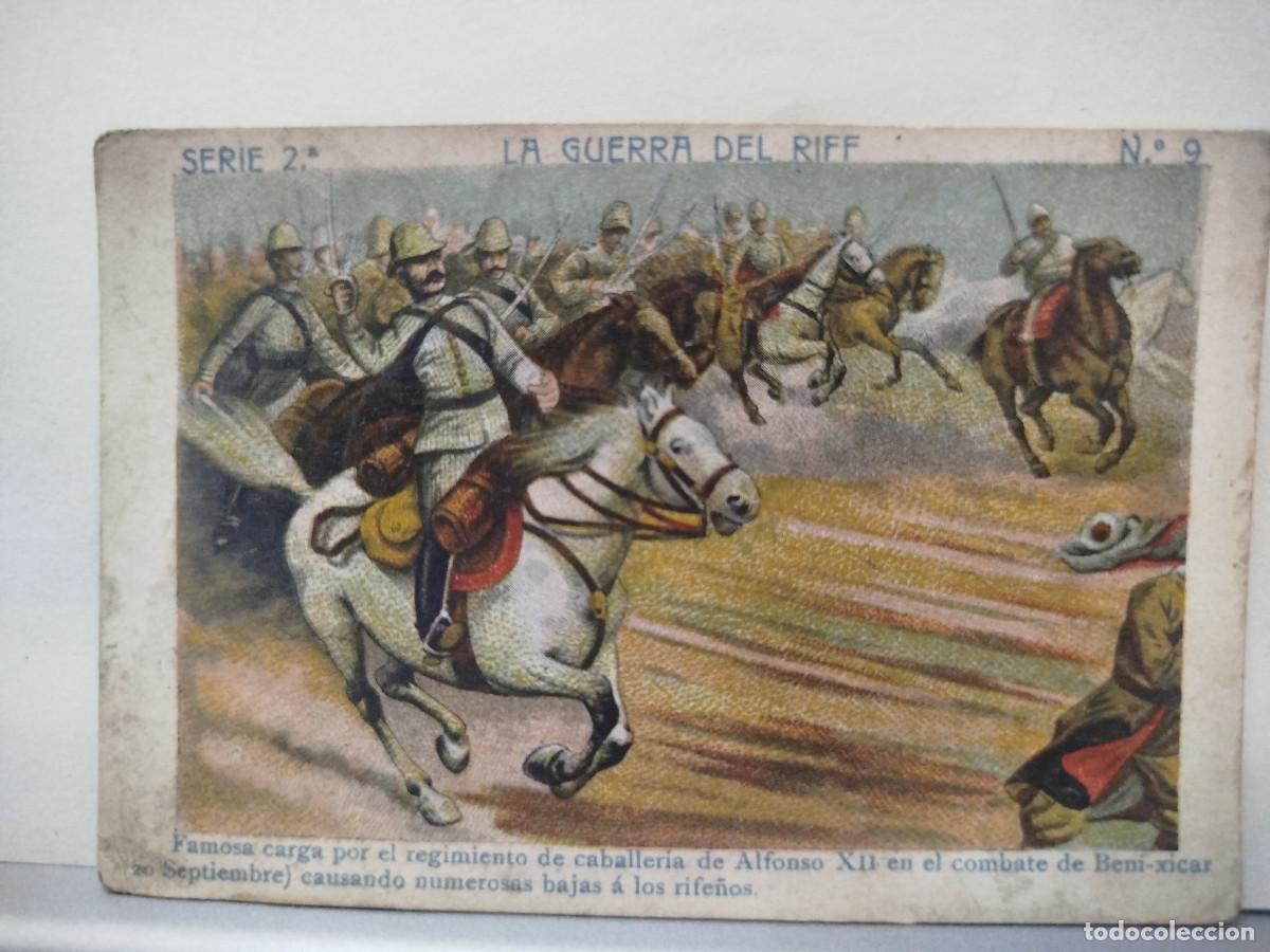 Coleccionismo Cromos antiguos: Cromo Chocolate Angelical, La Guerra del Riff, serie 2, n&uacute;m. 9