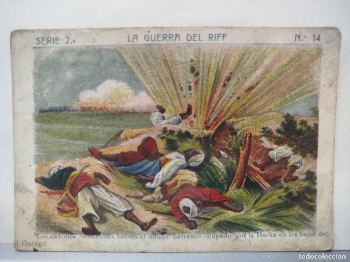 Coleccionismo Cromos antiguos: Cromo Chocolate Angelical, La Guerra del Riff, serie 2 n&uacute;m. 14