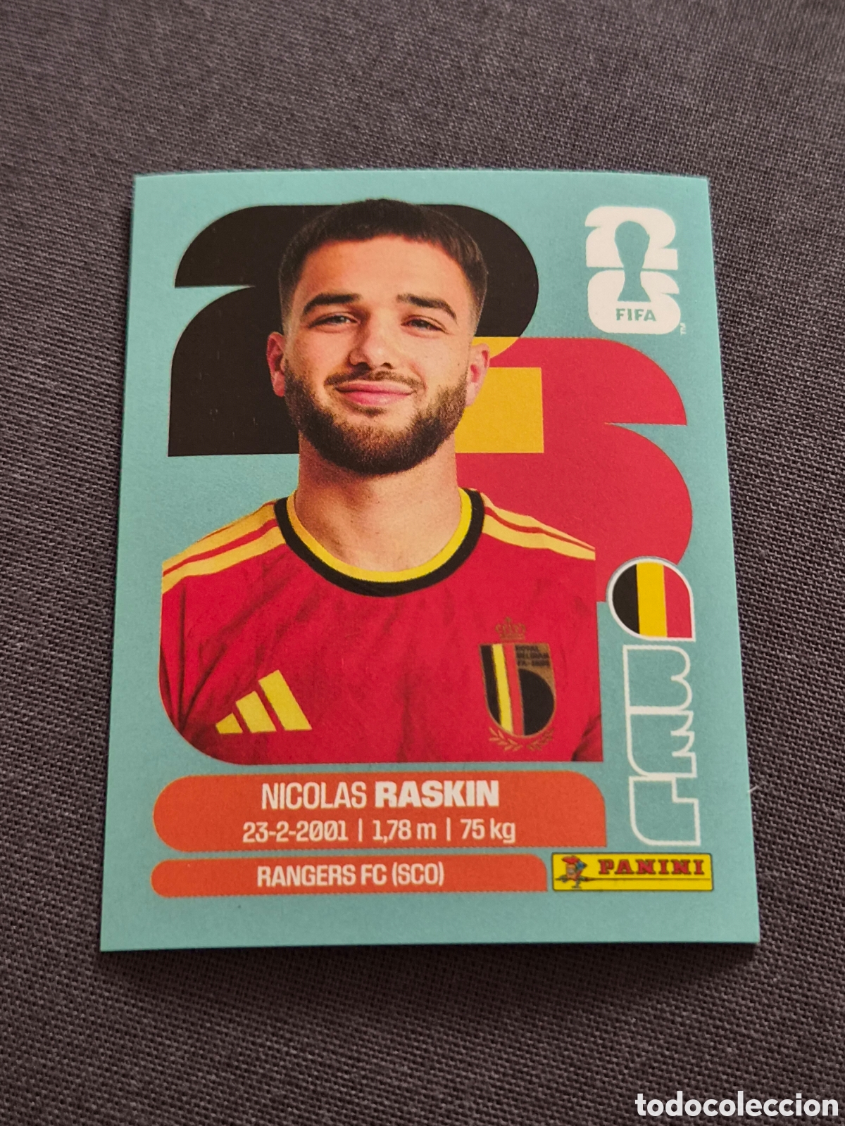 Coleccionismo Cromos antiguos: BEL11 - RASKIN , B&Eacute;LGICA FIFA WORLD CUP 2026