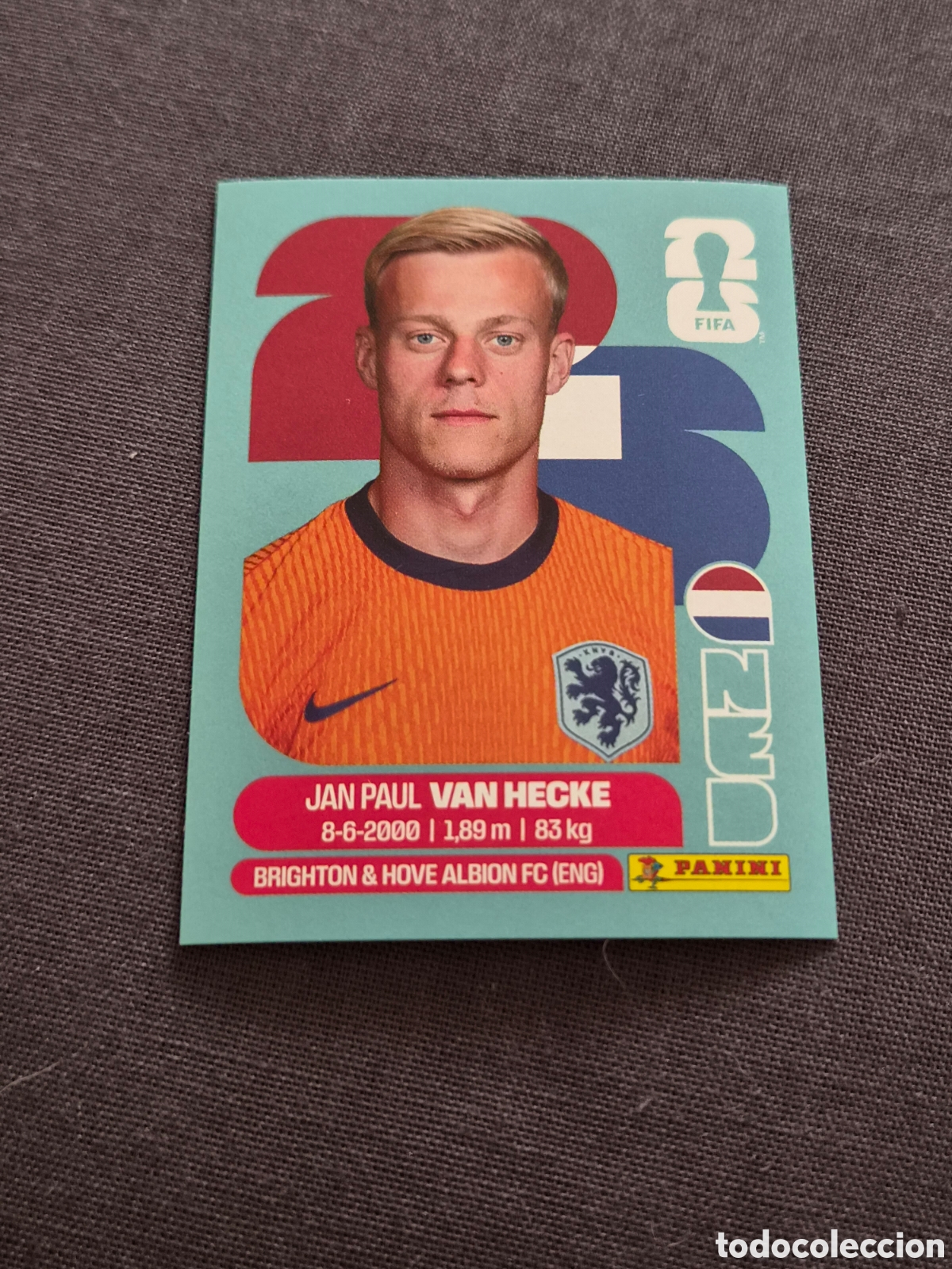 Coleccionismo Cromos antiguos: NED9 - VAN HECKE , HOLANDA FIFA WORLD CUP 2026