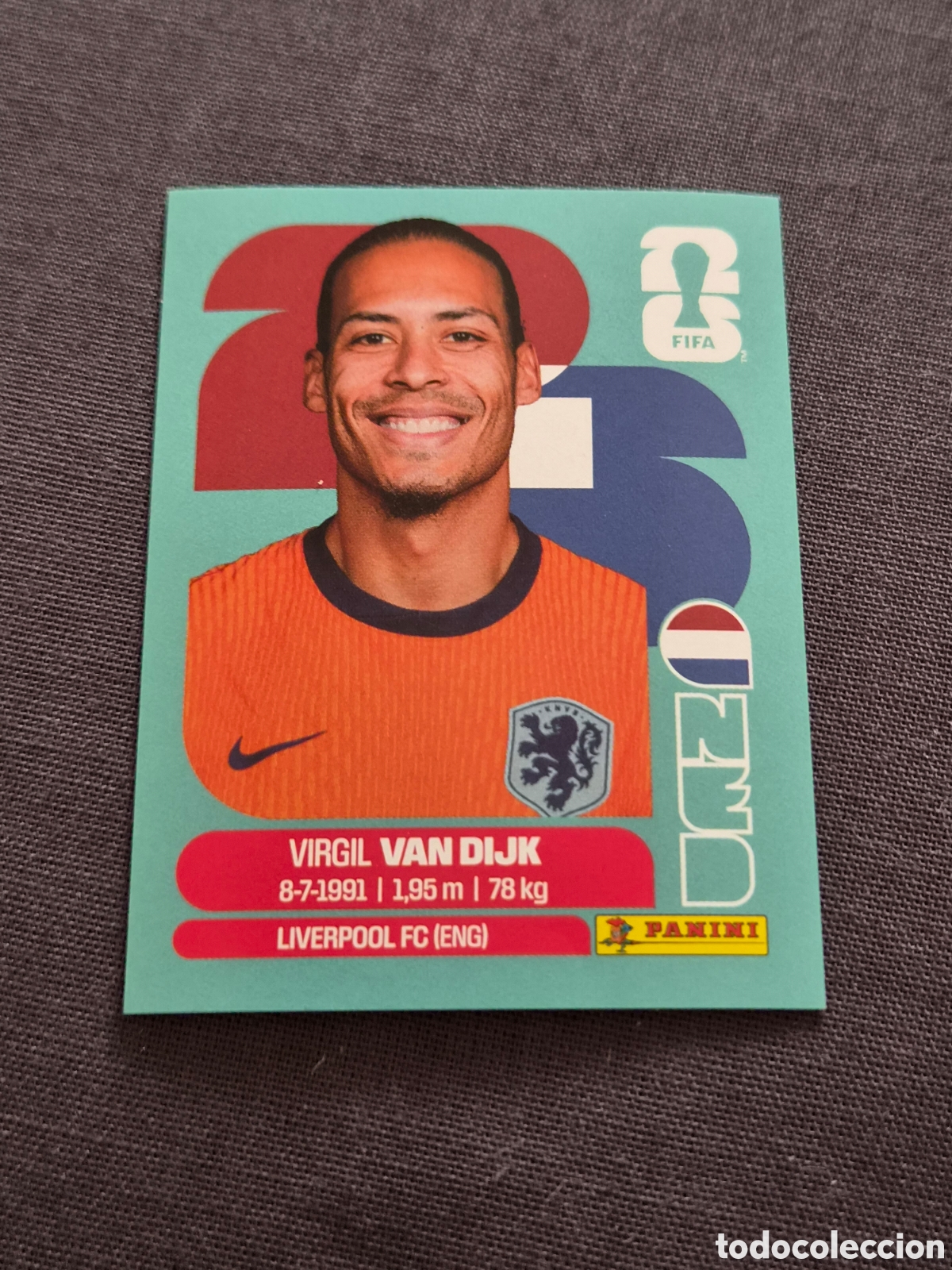 Coleccionismo Cromos antiguos: NED3 - VAN DIJK, HOLANDA FIFA WORLD CUP 2026