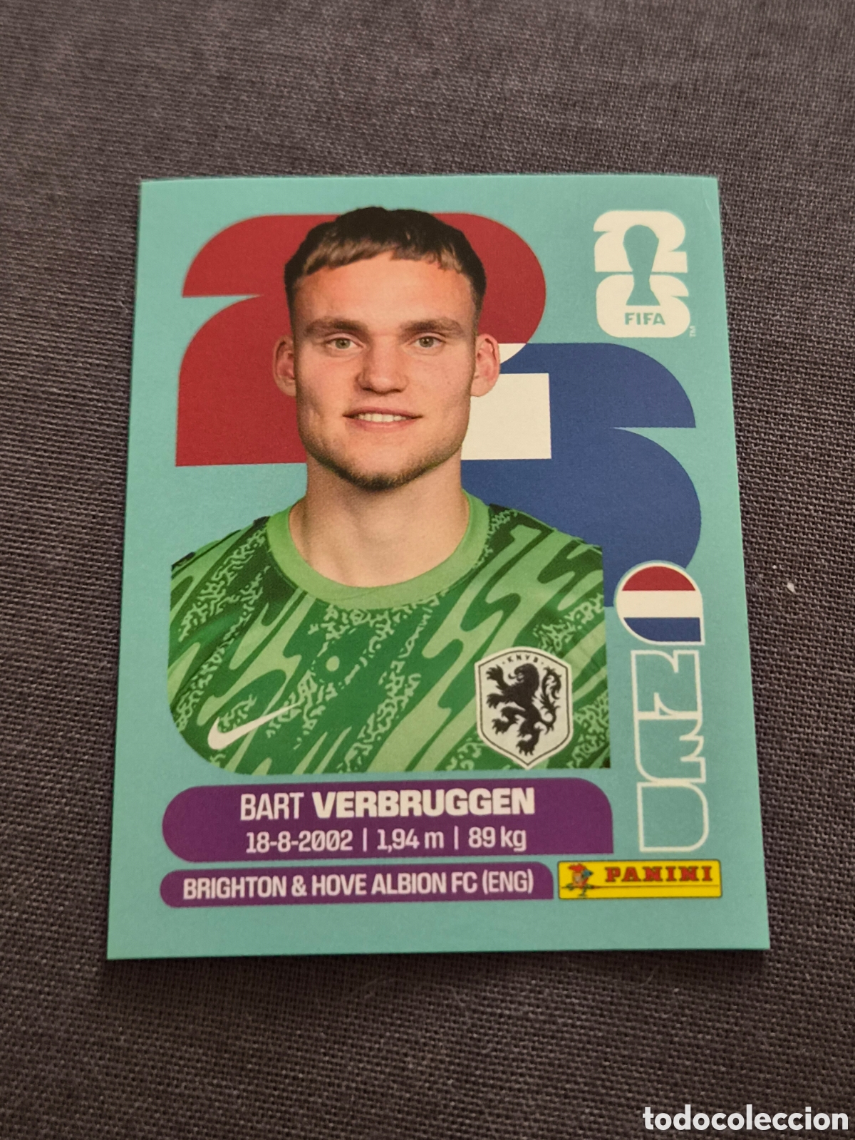Coleccionismo Cromos antiguos: NED2 - VERBRUGGEN , HOLANDA FIFA WORLD CUP 2026