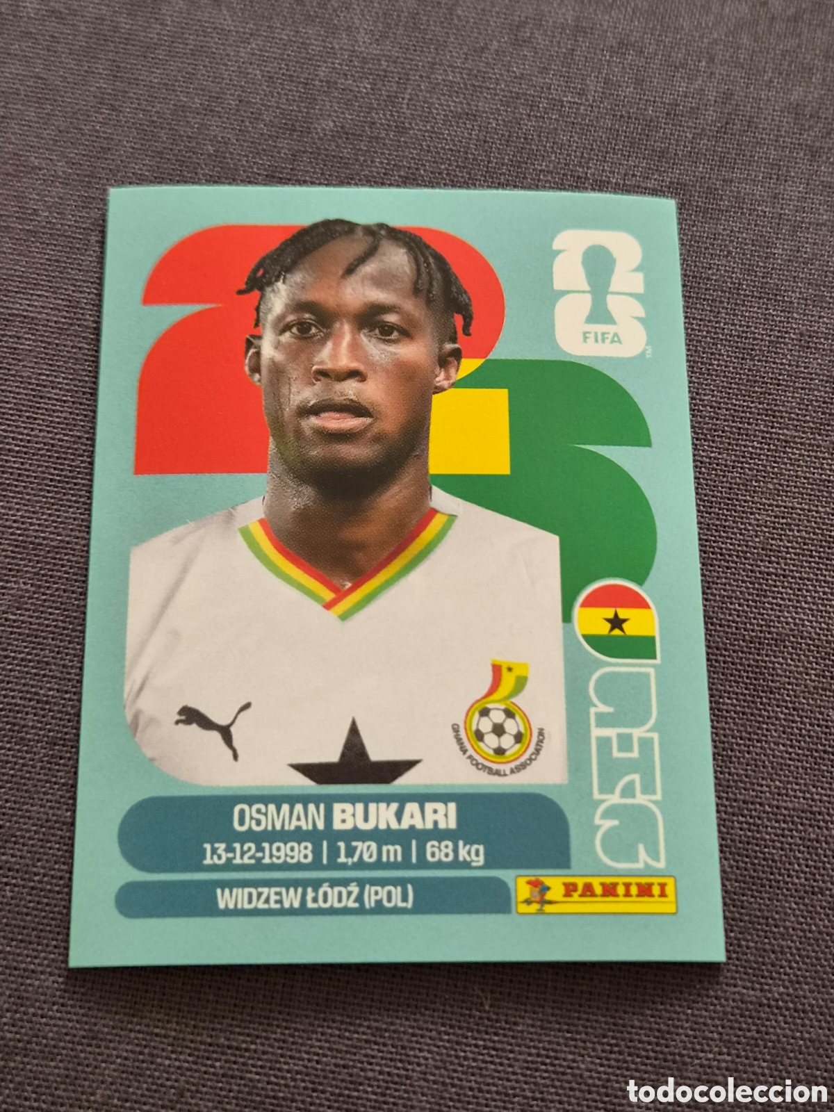 Coleccionismo Cromos antiguos: GHA19 - BUKARI , GHANA FIFA WORLD CUP 2026