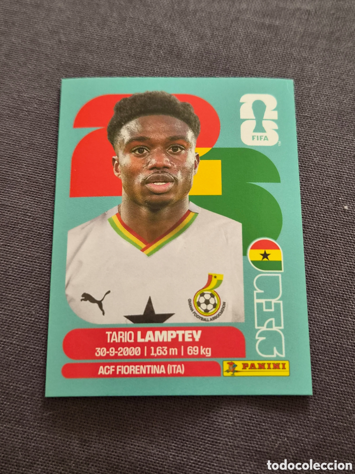 Coleccionismo Cromos antiguos: GHA3 - LAMPTEY , GHANA FIFA WORLD CUP 2026