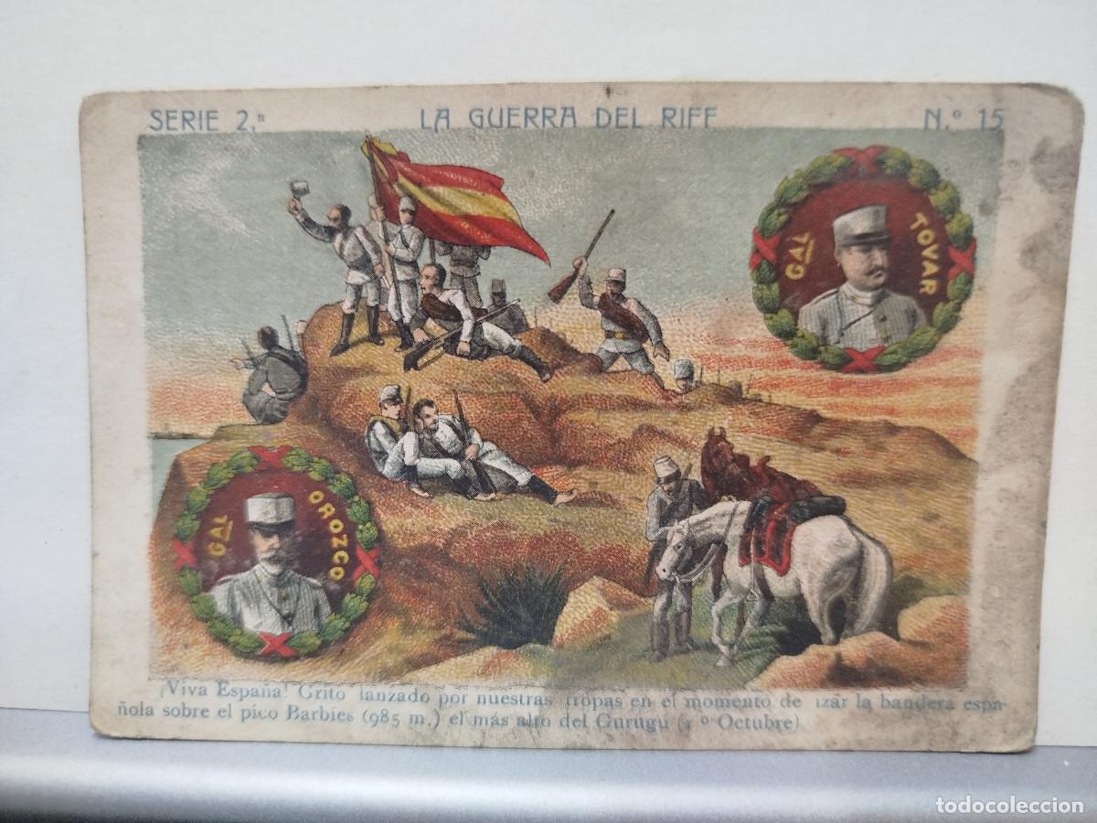 Sammeln alte Sammelbilder: Cromo Chocolate Confiter&iacute;a Cal Aloy, La Guerra del Riff, serie 2, n&uacute;m. 15