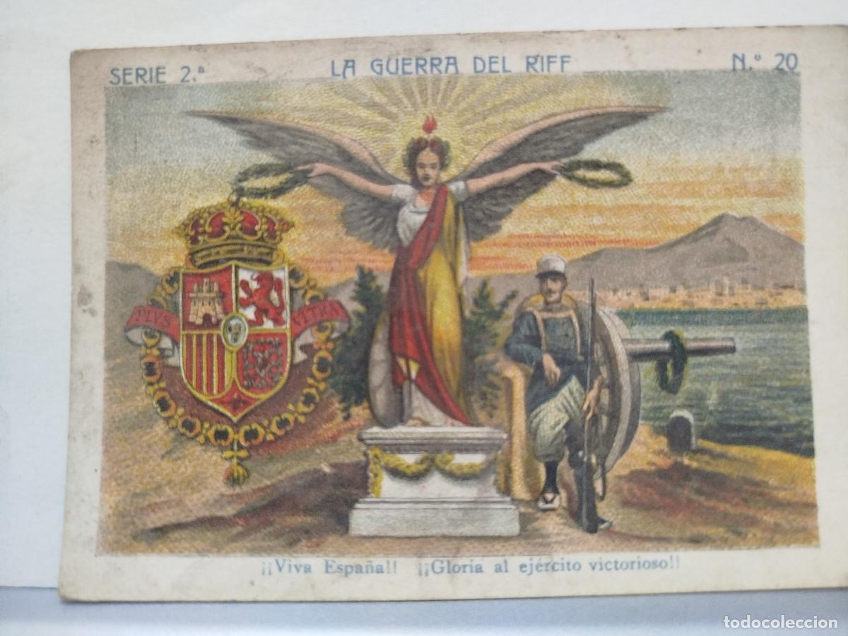 Coleccionismo Cromos antiguos: Cromo Confiter&iacute;a Cal Aloy, La Guerra del Riff, serie 2, n&uacute;m. 20