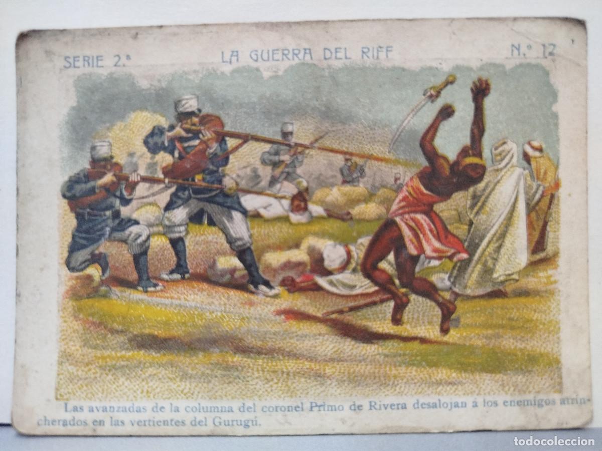 Coleccionismo Cromos antiguos: Cromo Confiter&iacute;a Cal Aloy, La Guerra del Riff, serie 2, n&uacute;m. 12