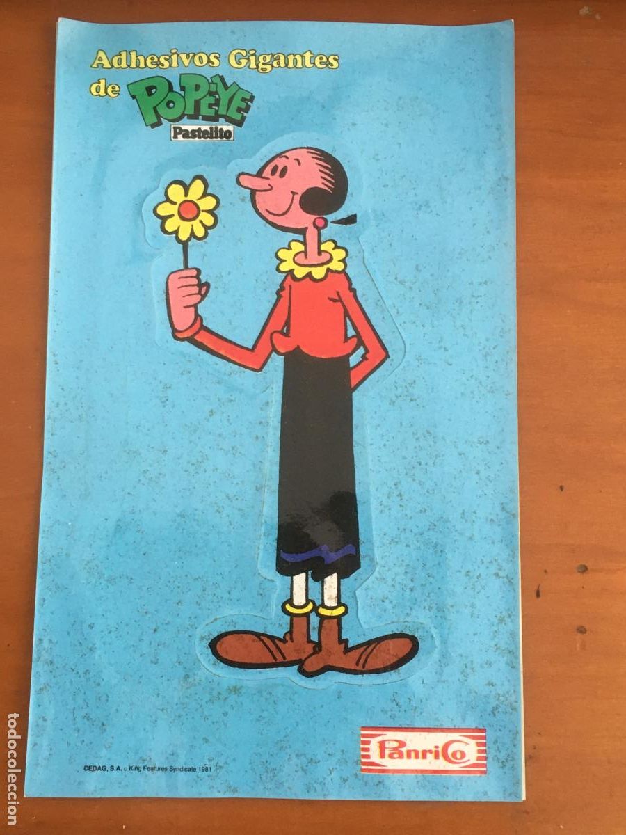 Sammeln alte Sammelbilder: panrico los adhesivos gigantes de popeye cromo pegatina nunca pegado