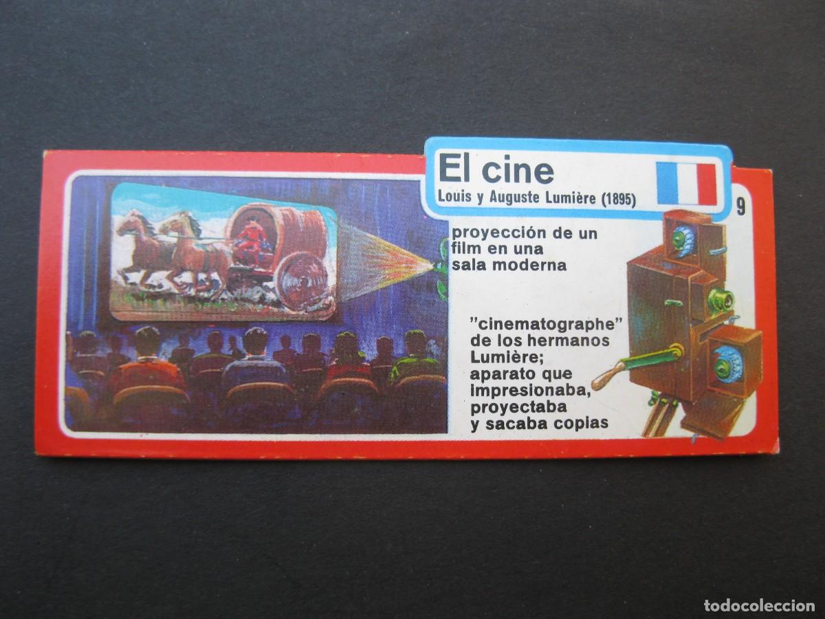 Coleccionismo Cromos antiguos: LOS INVENTOS - CROMO - TARJETA N&ordm; 9 - EL CINE - BIMBO.