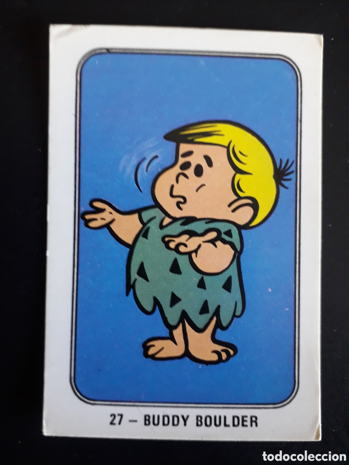 Collectable Antique Stickers: BUDDY BOULDER, FESTIVAL HANNA BARBERA FHER 1971 N&deg; 27 SIN PEGAR. PEDIDO M&Iacute;NIMO 3&euro;