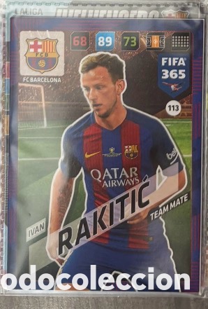 Colecionismo Cromos antigos: IVAN RAKITIC FC BARCELONA Panini Adrenalyn XL FIFA 365 2018