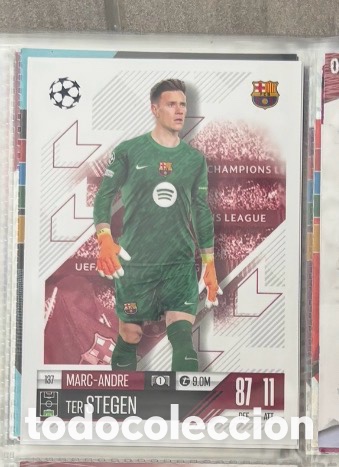 Coleccionismo Cromos antiguos: TER STEGEN Topps UEFA Champions League Match Attax 2024 2025 carta FC BARCELONA