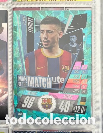 Coleccionismo Cromos antiguos: MAN OF THE MATCH LENGLET FC BARCELONA 2021