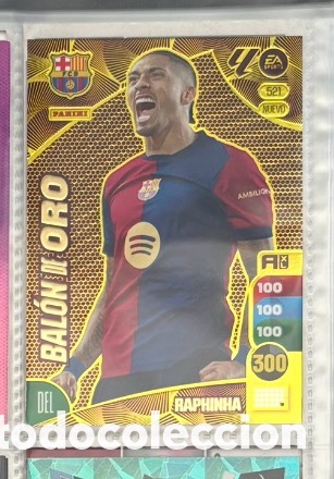 Coleccionismo Cromos antiguos: BAL&Oacute;N DE ORO RAPHINHA ESPECIAL 2024 2025 FC BARCELONA ADRENALYN XL