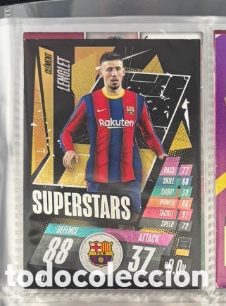 Coleccionismo Cromos antiguos: LENGLET SUPERSTAR FC BARCELONA 2020 2021