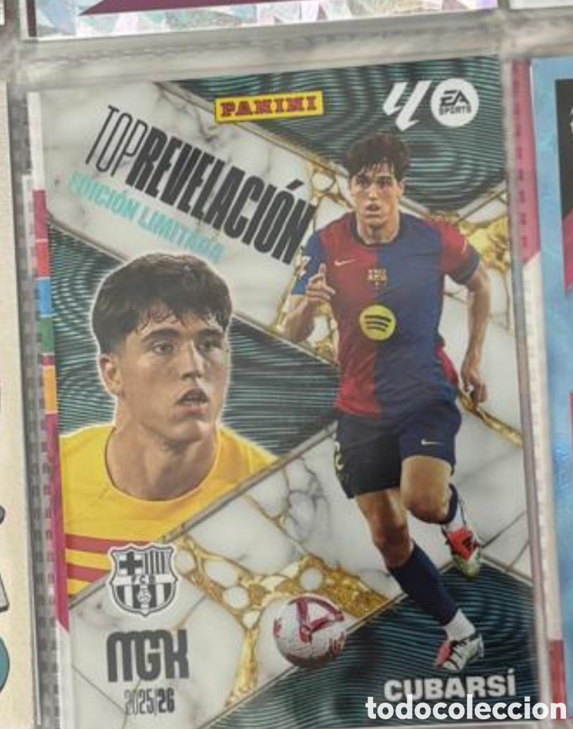 Coleccionismo Cromos antiguos: TOP REVELACION CUBARSI FC BARCELONA Panini Megacracks 2025 2026